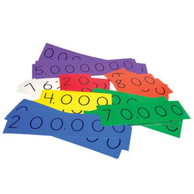 Singapore Math Place Value Strips Units–millions (3-6)