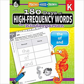 180 Days of High-Frequency Words for Kindergarten - Teacher Created Materials