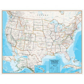 Contemporary Series United States Wall Map
