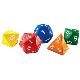 Jumbo Foam Polyhedral Dice