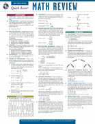 Math Review Chart