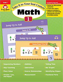 Follow Take It to Your Seat  Math Centers, Grade 1 Evan-Moor