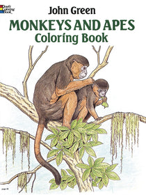 Monkeys and Apes Coloring Book