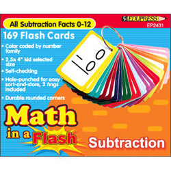 Math in a Flash™ Color-Coded Flash Cards, Subtraction