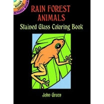 Rain Forest Animals Little Activity Stained Glass Coloring Book