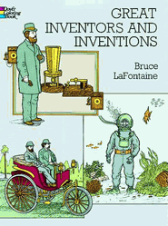 Great Inventors and Inventions Coloring Book