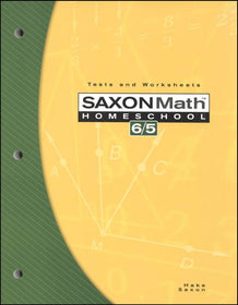 Saxon Math 6/5 Tests and Worksheets (3rd Edition)