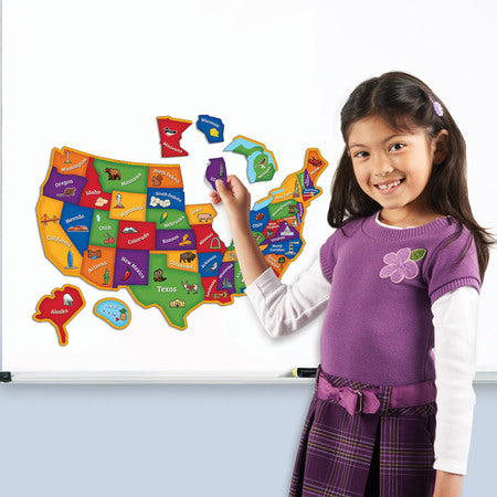 Magnetic U.S. Map Puzzle