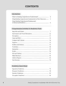 Evan-Moor Reading Comprehension Fundamentals, Grade 4