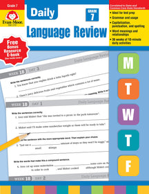 Daily Language Review Grade 7 Evan-Moor