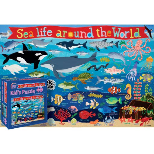 Sea Life Around the World 100 Piece Puzzle