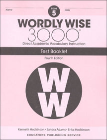 Wordly Wise 3000 Book 5 Tests (4th Edition)