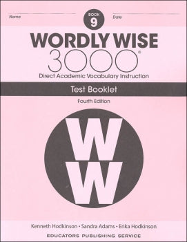 Wordly Wise 3000 Book 9 Tests (4th Edition)