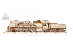 V-Express Steam Train with Tender mechanical model kit by UGears