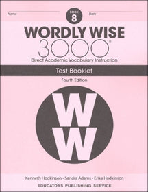 Wordly Wise 3000 Book 8 Tests (4th Edition)