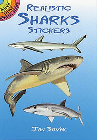 Realistic Sharks Sticker Book